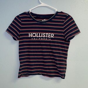 Striped Hollister Crop Top